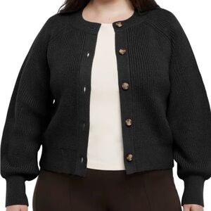 New Banana Republic Women's Button Front Cardigan XL BLACK